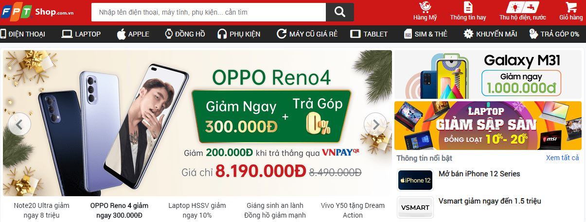 10 website thương mại điện tử hàng đầu Việt Nam 2020