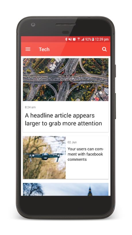 Thiết kế app tin tức - Thiết kế app Giai Điệu