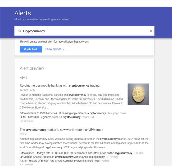 Google Alerts - Thiết kế web Giai Điệu
